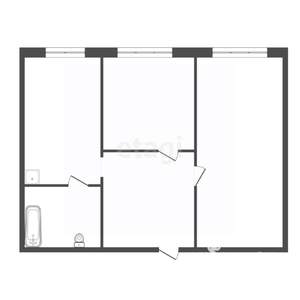 2-к квартира, вторичка, 36м2, 1/5 этаж