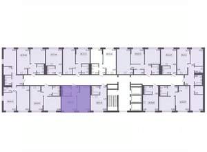 2-к квартира, строящийся дом, 39м2, 5/17 этаж