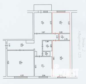 4-к квартира, вторичка, 83м2, 2/9 этаж