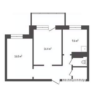 2-к квартира, вторичка, 58м2, 4/19 этаж