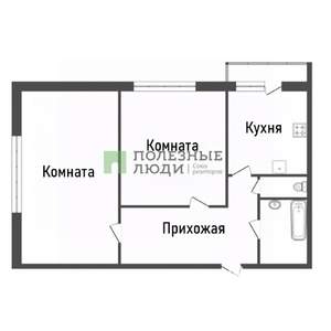 2-к квартира, вторичка, 56м2, 2/7 этаж