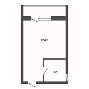 Студия квартира, вторичка, 27м2, 5/16 этаж