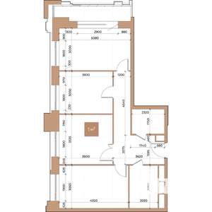 3-к квартира, строящийся дом, 77м2, 13/24 этаж