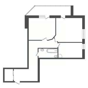 2-к квартира, вторичка, 55м2, 6/16 этаж