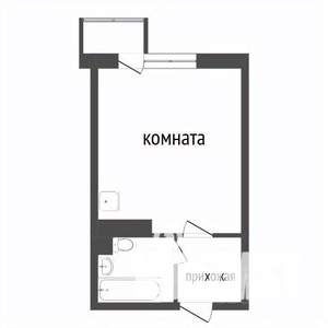 1-к квартира, вторичка, 44м2, 2/25 этаж