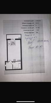 Студия квартира, вторичка, 30м2, 3/17 этаж