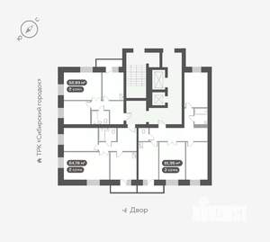 2-к квартира, вторичка, 53м2, 10/16 этаж