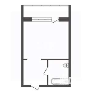 Студия квартира, вторичка, 23м2, 17/19 этаж