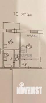 1-к квартира, вторичка, 37м2, 10/10 этаж