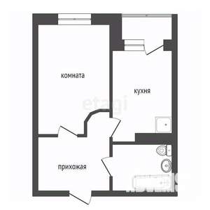 1-к квартира, вторичка, 42м2, 2/10 этаж