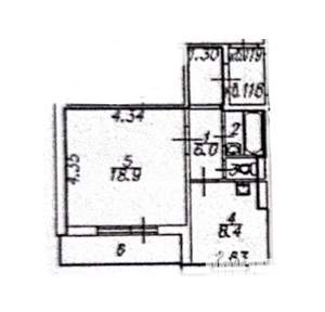 1-к квартира, вторичка, 42м2, 12/16 этаж