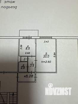 1-к квартира, вторичка, 36м2, 6/10 этаж