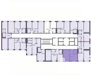 2-к квартира, вторичка, 45м2, 6/17 этаж