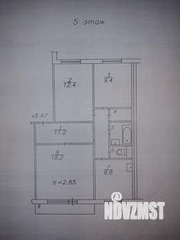 3-к квартира, вторичка, 67м2, 5/10 этаж