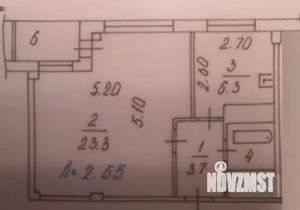 1-к квартира, вторичка, 37м2, 4/9 этаж