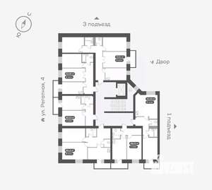 1-к квартира, вторичка, 41м2, 4/16 этаж