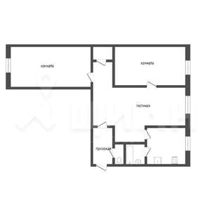 3-к квартира, вторичка, 57м2, 2/5 этаж