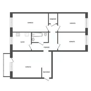 4-к квартира, вторичка, 82м2, 8/10 этаж