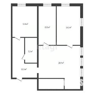 4-к квартира, вторичка, 192м2, 5/6 этаж