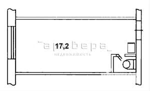 1-к квартира, вторичка, 17м2, 4/5 этаж