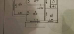 2-к квартира, вторичка, 53м2, 6/10 этаж