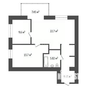 3-к квартира, вторичка, 69м2, 7/15 этаж