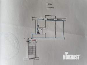 2-к квартира, вторичка, 46м2, 4/5 этаж