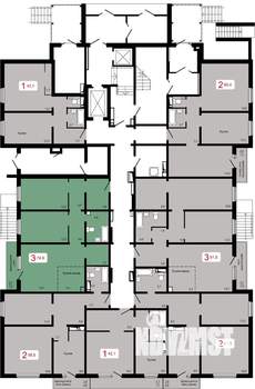3-к квартира, вторичка, 75м2, 1/17 этаж
