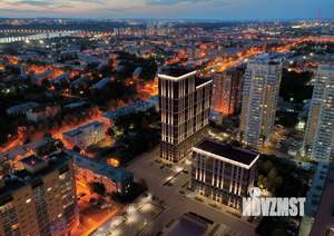 1-к квартира, строящийся дом, 45м2, 7/25 этаж