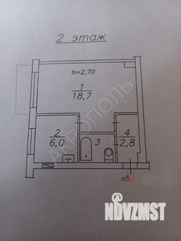 1-к квартира, вторичка, 31м2, 4/5 этаж