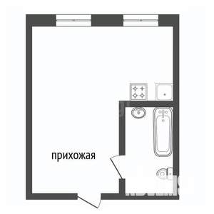 Студия квартира, вторичка, 20м2, 3/5 этаж