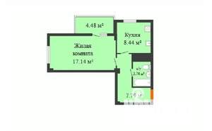 1-к квартира, вторичка, 37м2, 9/17 этаж