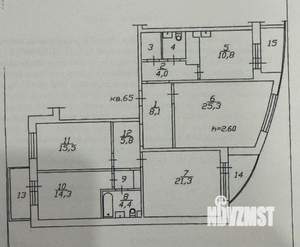 4-к квартира, вторичка, 116м2, 15/16 этаж