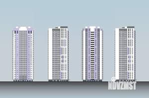 2-к квартира, строящийся дом, 60м2, 21/25 этаж