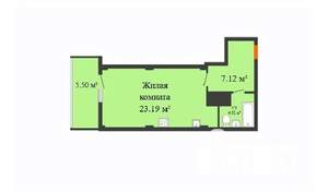 Студия квартира, строящийся дом, 36м2, 17/17 этаж