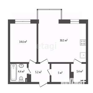 2-к квартира, вторичка, 63м2, 14/23 этаж