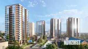 2-к квартира, строящийся дом, 61м2, 3/19 этаж