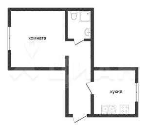 1-к квартира, вторичка, 38м2, 3/9 этаж