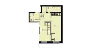 2-к квартира, строящийся дом, 57м2, 2/10 этаж