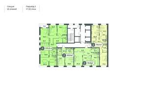 4-к квартира, строящийся дом, 130м2, 19/25 этаж