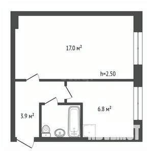 1-к квартира, вторичка, 31м2, 2/5 этаж