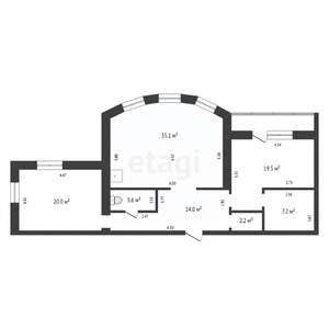 3-к квартира, вторичка, 102м2, 5/10 этаж