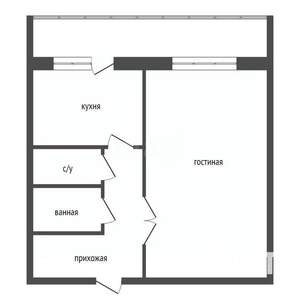 1-к квартира, вторичка, 43м2, 11/17 этаж