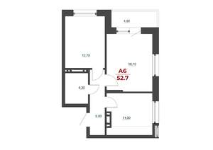 2-к квартира, вторичка, 47м2, 2/23 этаж