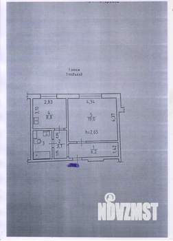 1-к квартира, вторичка, 40м2, 1/10 этаж