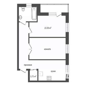 2-к квартира, вторичка, 60м2, 2/9 этаж