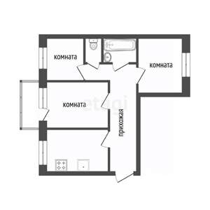 3-к квартира, вторичка, 67м2, 6/10 этаж