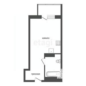 Студия квартира, вторичка, 25м2, 7/25 этаж