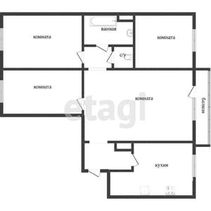 4-к квартира, вторичка, 82м2, 4/10 этаж
