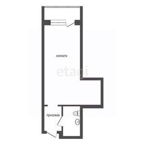 1-к квартира, вторичка, 30м2, 3/19 этаж